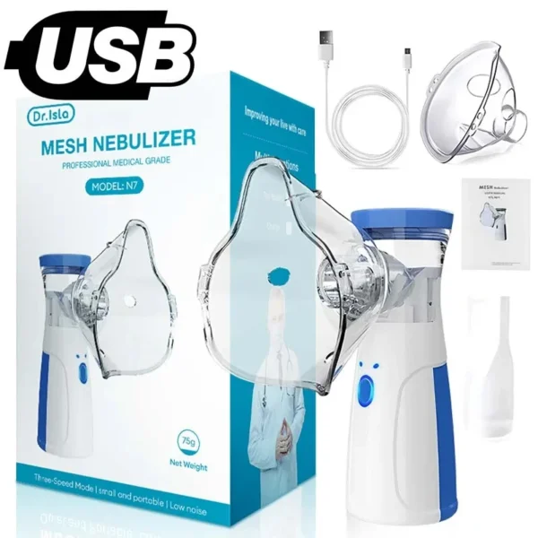 USB Medical Nebulizer Handheld Adult Children Cough Compressor Sprayer Portable Compact Adjustable Nebulizer Home Nebulizer - Image 2