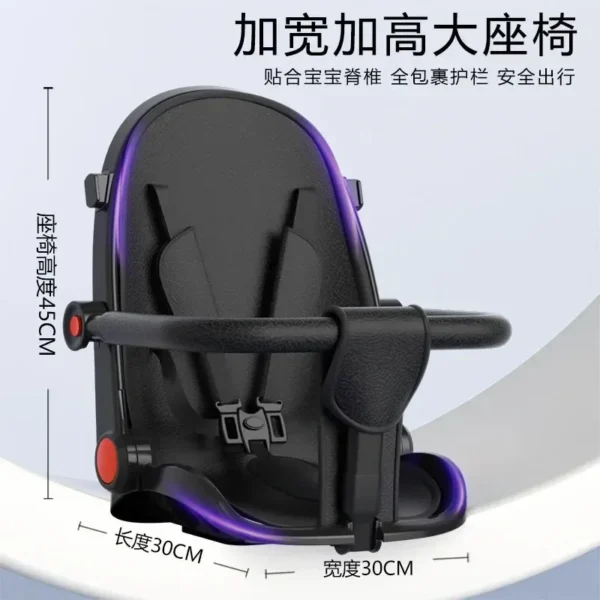 2024Children tricycles, bicycles, strollers, multi-functional strollers can sit on a lying baby trolley. - Image 4