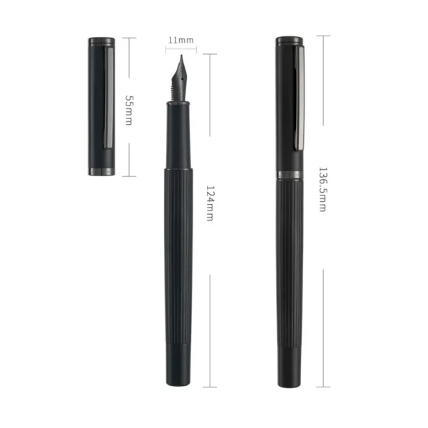 Premium New Jinhao 88 Metal Brass Fountain Pen Extra Fine Nib EF Ink Pens Blue/Red/Black 1PC – Ideal for Office Writing Supplies - Image 2