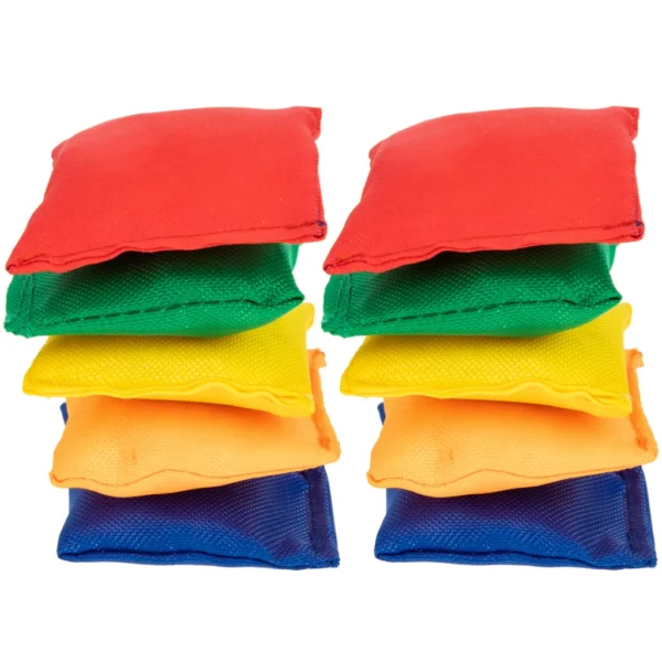 10 Pcs Mini Bean Bags Colorful Portable Cloth Sandbag Toss Toy for Kids Interactive Plaything for Fun Sports Outdoor Family Game - Image 2