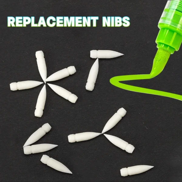 Replacement Cores for GuangNa Acrylic Paint Pen Markers Painting Brush Nibs for Kids Stone Ceramic Glass Canvas Art Supply