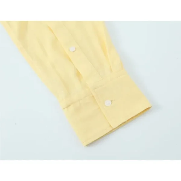 Women Oversize Shirt With Belt Spring Casual Linen Blend Long Sleeve Simple Female Shirts Women's Button Shirts & Blouse - Image 6
