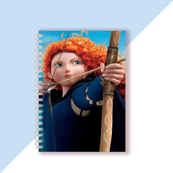 A5 Notebook Animated Films Princess - Merida Brave - Spiral Ring Writing Note Book Dairy Journal Memo For Woman Girls Gifts - Image 2