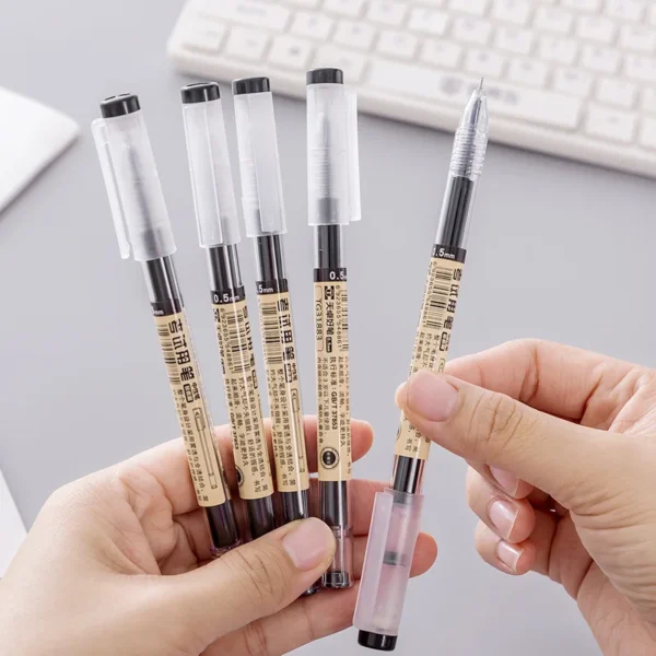 12pcs/Lot Japan Fine Point Pen 0.35mm Black Blue Red Ink Gel Pen Ballpoint Pen School Office Student Writing Stationery Supply - Image 5