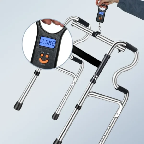 Disability Support Four-Legged Walker Cane Foldable Portable Enhanced Stability Walking Aid Disability Assistance - Image 2