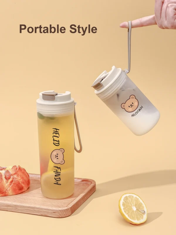 WORTHBUY Water Bottle Plastic Transparent Water Cup Reusable Travel Bottle Outdoor Water Bottle Multipurpose Drink Items - Image 4