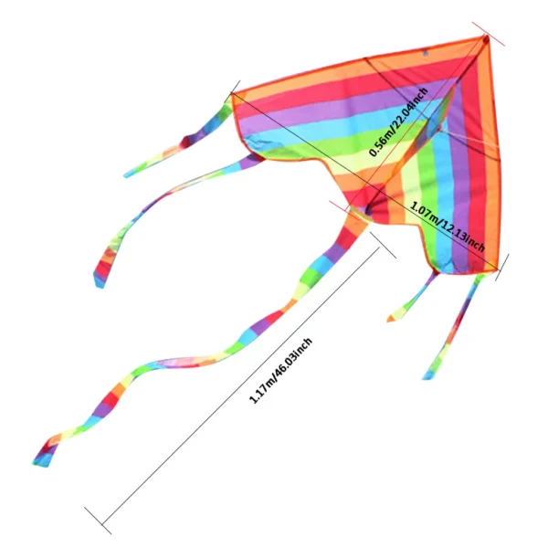 Easy Fly Colorful Rainbow Kite Outdoor Fun Sports Beach Kids Children Buitenspeelgoed Cometas De Viento Outdoor Toys Kites - Image 6