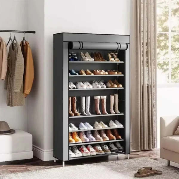 Multi-story dormitory simple cabinet home simple shoe rack space saving and economy new home dustproof shoe cabinet - Image 2