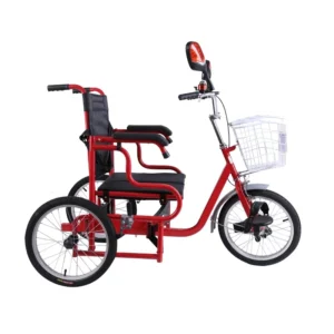 Manual pedal tricycle, wheelchair tricycle for the elderly and adults, rehabilitation and health care tricycle.