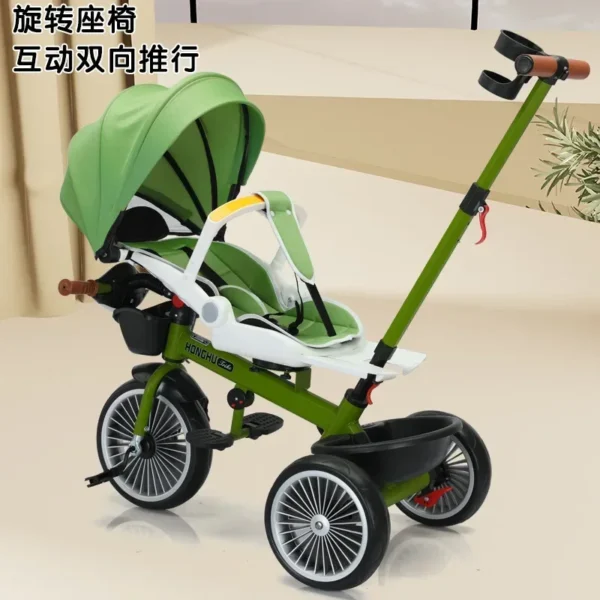 New Multifunctional 4 in 1 Baby Stroller with A Rotating and Reclining Child Stroller 1-6-year-old - Image 2
