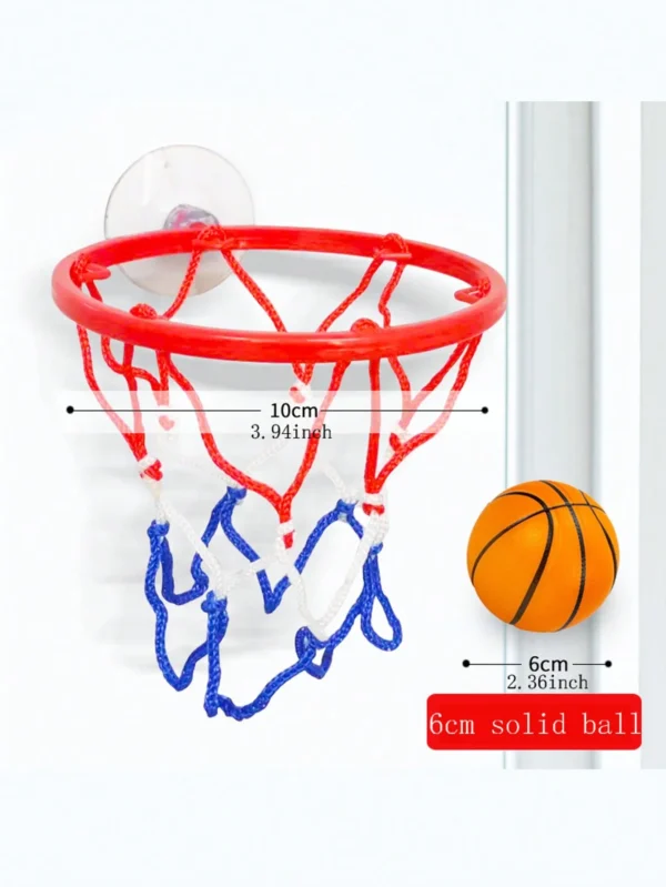 Small Basketball Set Coordinated Wrist Solid Rubber Elastic Ball Children's Exercise Shooting Table Game Toy - Image 3