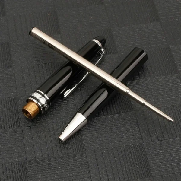 Black Resin Meister MST 163 Ballpoint Pen Business Novel Rollerball Fountain Pen for Writing Kawaii School Supplies Stationery - Image 3