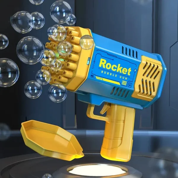 40 Hole Rocket Launcher Handheld Portable Electric Automatic Bubble Gun Party Birthday Gift Toy(without Bubble Water) - Image 3