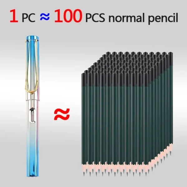 9PCS Eternal Pencil For Kids Cute Pens Painting Art Office&School Supplies Infinity Tips Refill Set Stationery - Image 6