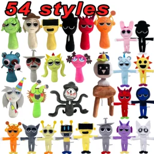 54styles Sprunki Plush Toys Sprunki Incredibox Plush Doll Sprunki Game Cartoon Kids Birthday Gifts Stuffed Dolls Christmas Gift