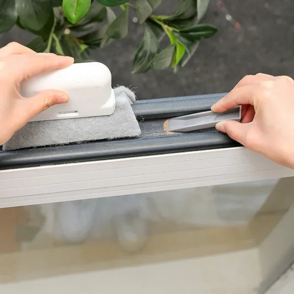 Household cleaning brush groove cleaning tool window track cleaner window groove brush scouring Door track pad gap cleaner - Image 5