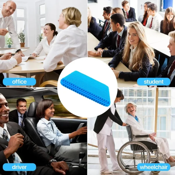 Wheelchair soft gel seat cushion, gel seat cushion, breathable gel car seat cushion, office chair gel seat cushion - Image 4