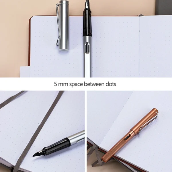 A5 Notebook Classic Journal Dotted Paper Hard Cover 100 GSM 192 Pages Planner Bujo Diary Stationery - Image 3