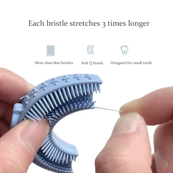 360 Degree U-shaped Baby Toothbrush Cute Cartoon Children Teethbrush Oral Care Cleaning Brush Silicone Kids Toothbrush Oral Tool - Image 5