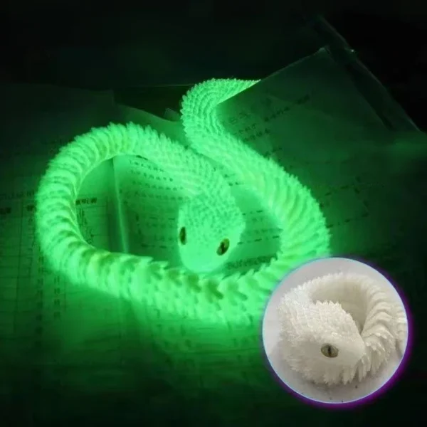 3D Printed Snake Movable Joint Fidget Toy Figurine Simulation Snake Office Desktop Ornament 2025 New Year Gifts Crafts Gift - Image 2