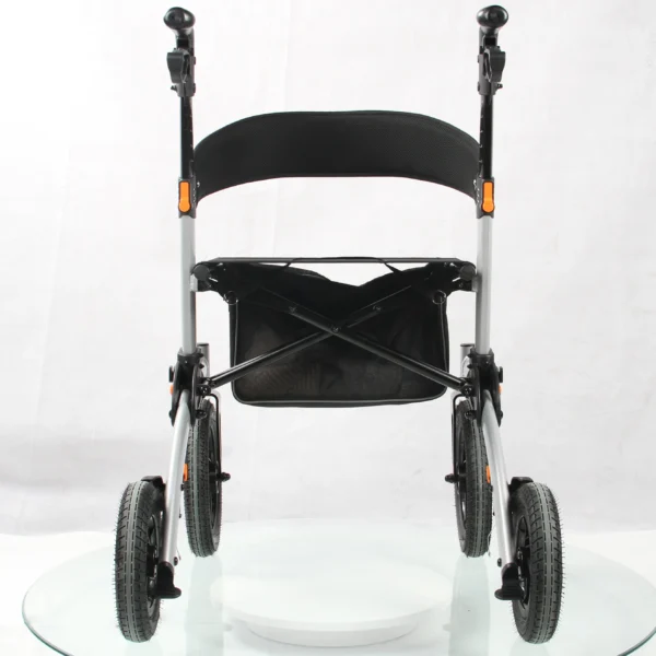 Electronic wheelchair lightweight aluminum walking 2 in 1 rollator electric walker rollator for elderly outdoor rollato - Image 2