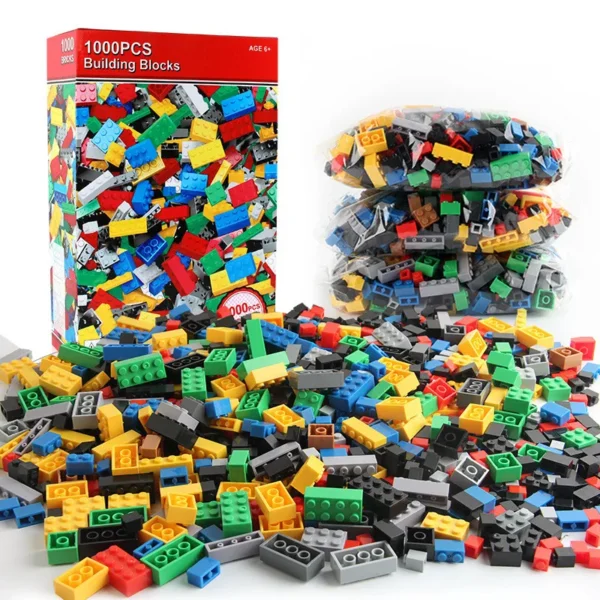 1000 DIY creative building blocks bulk set Urban Classic building blocks Assembled birthday gift children's educational toys - Image 5