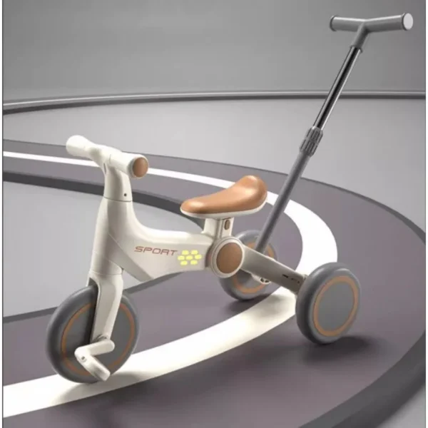 Children's tricycles, baby multifunctional folding strollers, children's bicycles, children's magical light cart - Image 2