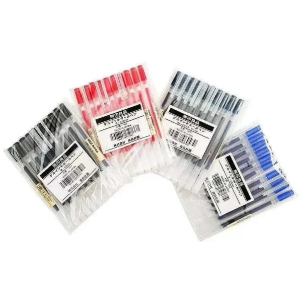 1/3Pcs/Set Kawaii MUJIs Gel Pen Black/Red/Blue 0.38mm 0.5mm Ink Japan Color Pen Office School Ballpoint Pen Japanese Stationery - Image 6