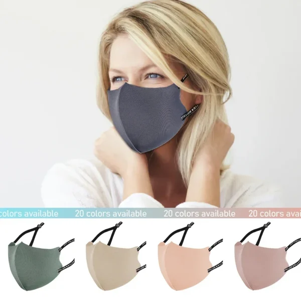 3D Washable Adjustable Cycling Face Mask Dust-proof Breathable Thin Face Ice Cotton Knitted Sunscreen Haze Reusable Face Mask - Image 2
