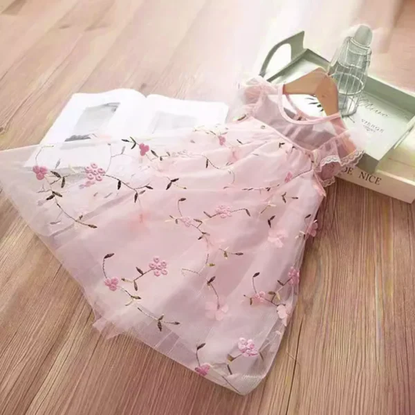 Summer New Floral Baby Girl Princess Dress, Wedding Party Children'S Clothing - Image 2