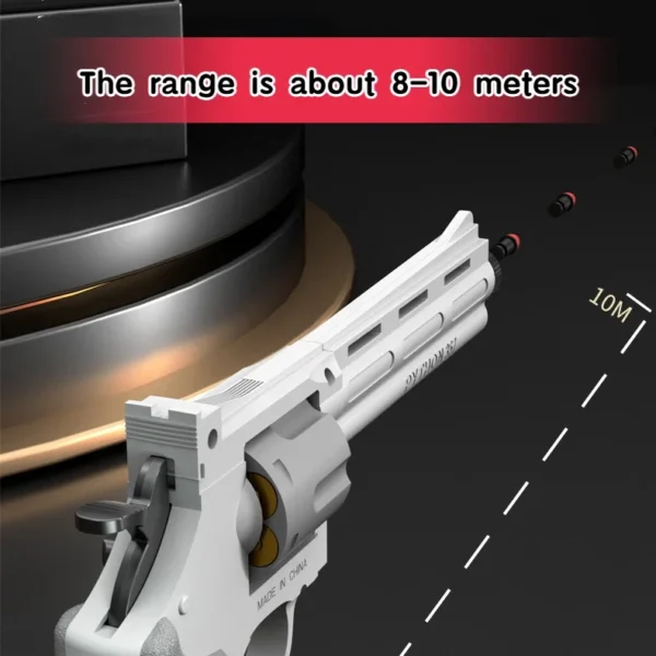 Csnoobs ZP5 357 Revolver Mechanical Continuous Firing Toy Gun Automatic Pistol Soft Dart Bullet CS Outdoor Weapon for Kid Adult - Image 4