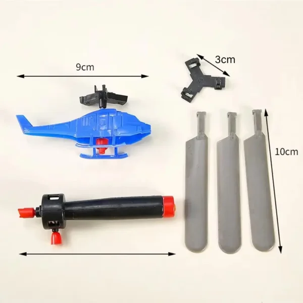 1/3/6 PCS kids Outdoor Sports Flying Toys Handle Pull Wire Planes Toys Flying Toy Helicopter for Kids, 360° Rotating Helicopter - Image 6
