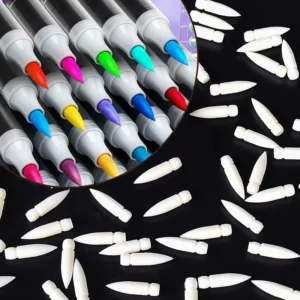 Replacement Tips for Acylic Pigment GuangNa Markers Cores Brush Tips Soft Safe DIY Painting Glass Stone Art Stationery