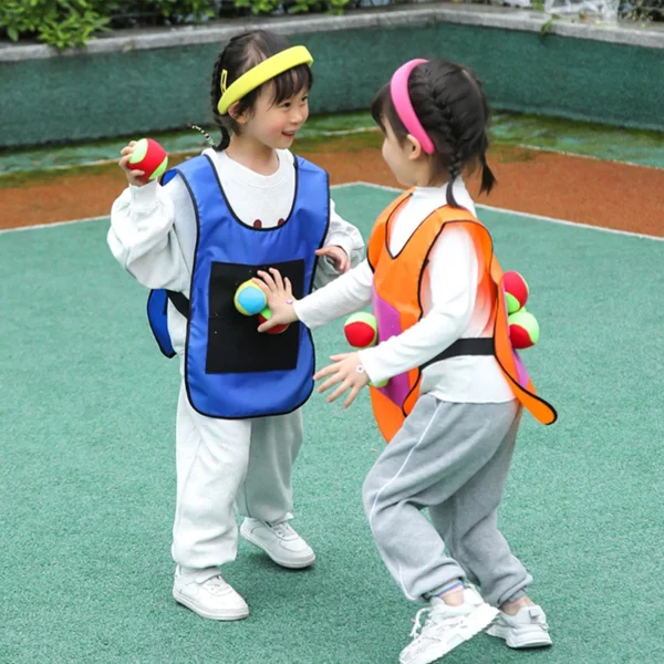 Outdoor Sport Game Props Vest Sticky Jersey Vest Game Vest Waistcoat With Sticky Ball Throwing Toys For Children Kids Sports Toy - Image 3