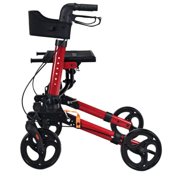 Senior High Quality Aluminium Durable Adjustable Adult Rollator Walker For Elderly - Image 3