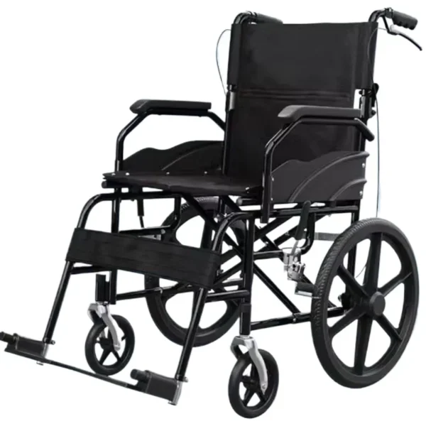 Wheelchair with pedals Folding lightweight elderly disabled trolley for the elderly Small light portable travel stroller