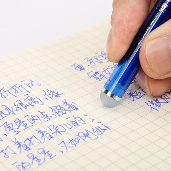 0.5mm Erasable Gel Pen Set Black Blue Red Ink Refill Rod Kawaii Pens Washable Handle School Office Supplies Writing Stationery - Image 3
