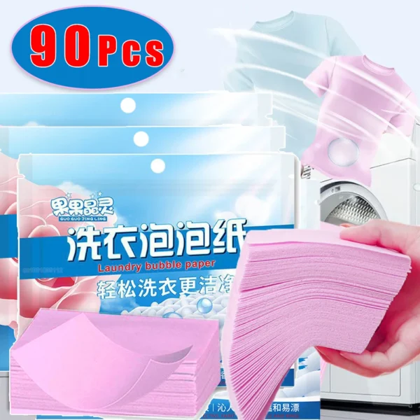 90/60/30Pcs Laundry Tablets Cleaning Clothing Laundry Soap Concentrated Washing Powder Detergent for Washing Machines