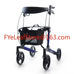 Light Weight Mobility Adult Carbon Fiber Walking Rollator Space Walker with Seat