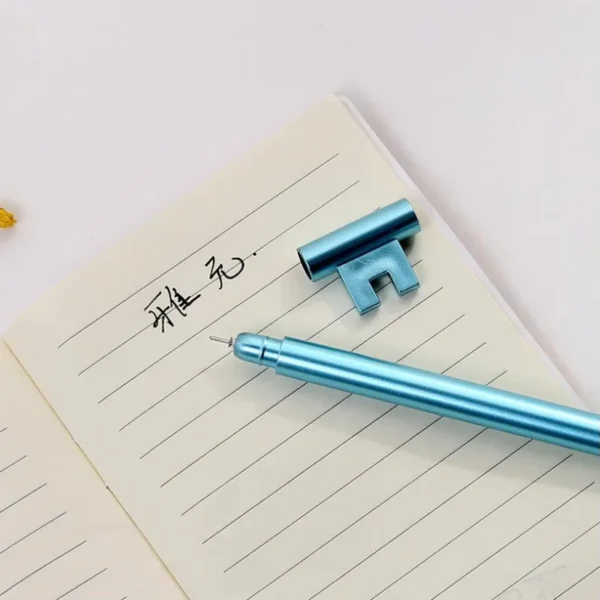 1 Pcs Lytwtw's Stationery Kawaii Retro Key Gel Pen School Office Supply Gel Pen Vintage Handle Novel Creative Cute pretty lovely - Image 3