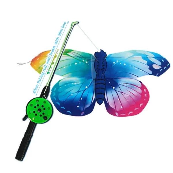 1Set Cartoon Butterfly & Eagle Kite for Kids - 164ft/50m String with Handle - Summer Outdoor Flying Kite Toy for Children - Image 5