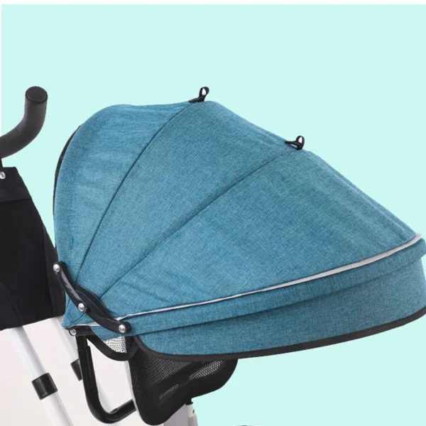 Child Tricycle Stroller Multi-function baby Bicycle Stroller Umbrella Car Three Wheels Baby Carriage With Basket For 1-6 Y - Image 3