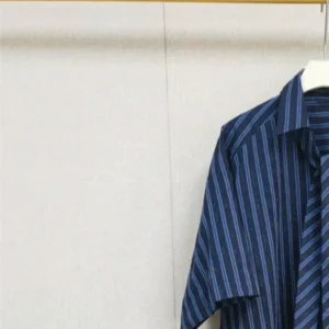 2024 Autumn and Winter New Women Loose Striped Rhinestone Tie Short-sleeved Shirt Top / Trousers