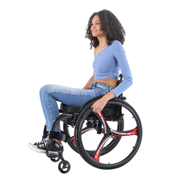 JBH Hot Selling High Quality Lightweight Carbon Fiber Medical Supplies Foldable Manual Wheelchairs - Image 4
