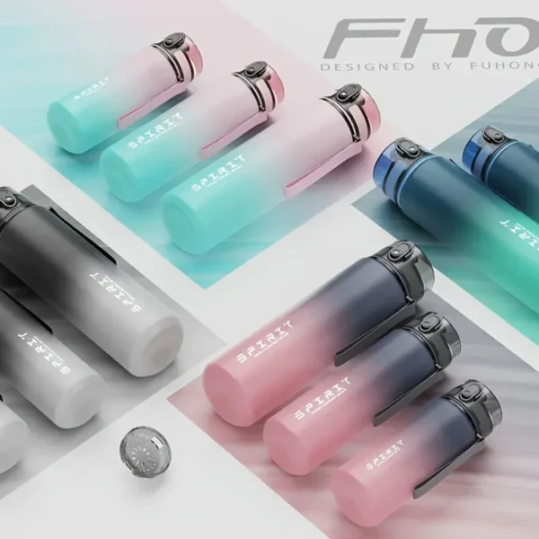 1L Large Capacity Sports Water Bottle Motivational Leak Proof Portable Reusable Plastic Cups Outdoor Travel Gym Jugs - Image 6