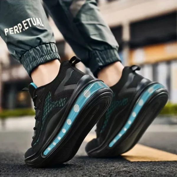 Spring and Autumn New Men's Casual Air Cushion Running Shoes Lightweight Mesh Casual Shoes Anti-Slip Shock Absorbing Sports Shoe - Image 4