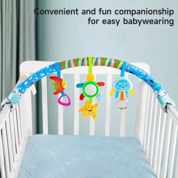 Infant Baby Stroller Arch Toy Crib Hanging Rattles Car Seat Educational Toy Mobile Adjustable Hanger Seat Toy 0 12M Newborn Gift - Image 4