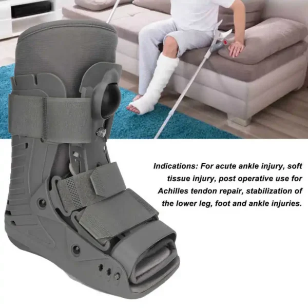 Pneumatic Walking Boot Full Shell Orthopedic Protection Short Air Walker Brace for Ankle Injuries Fractures Recovery 33-47 Size - Image 3