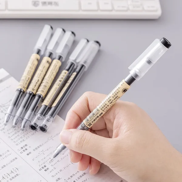 12pcs/Lot Japan Fine Point Pen 0.35mm Black Blue Red Ink Gel Pen Ballpoint Pen School Office Student Writing Stationery Supply - Image 6