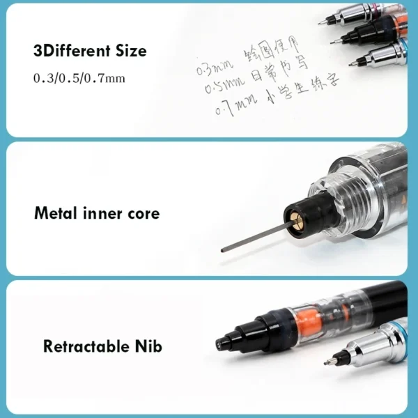 Japan UNI KURA TOGA Mechanical Pencil 0.5mm Automatic Rotation Drawing Special Pencil M5-559 Stationery Cute School Supplies - Image 3